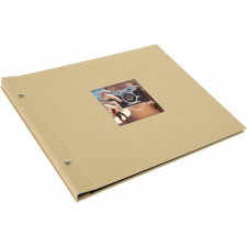 Goldbuch Schraubalbum Bella Vista Trend sand 39x31 cm 40 schwarze Seiten