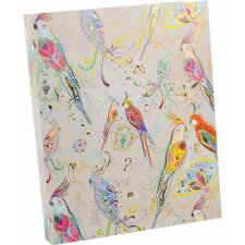 Ring Binder A4 Silver Moon parrot