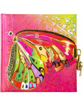 diary Flower pink Butterfly