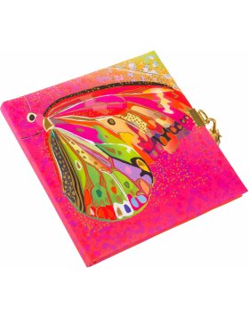 Goldbuch Tagebuch Flower pink Butterfly 16,5x16,5 cm 96 weiße Seiten
