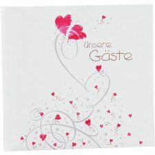 Wedding guestbook Flying Hearts