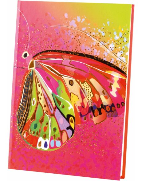 Goldbuch carnet de notes A5 Flower pink Butterfly
