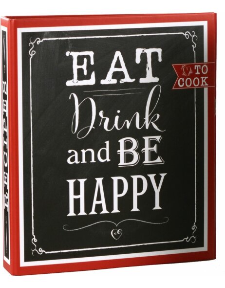 Recipe Book Eat, Drink &amp; Be Happy
