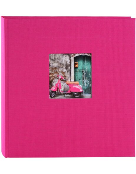 Photo Album Bella Vista pink 30x31 cm black sides