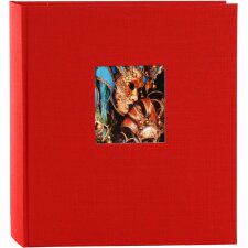 Goldbuch Fotoalbum Bella Vista rood 30x31 cm 60 zwarte paginas