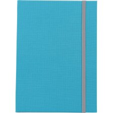Notebook A5 lined Linum turquoise