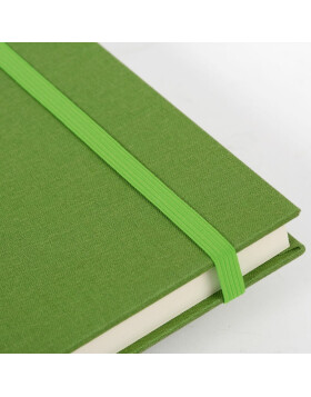 Notebook A5 lined Linum light green