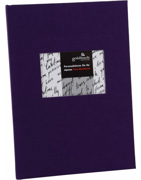 Photo Notebook A5 blank Bella Vista purple