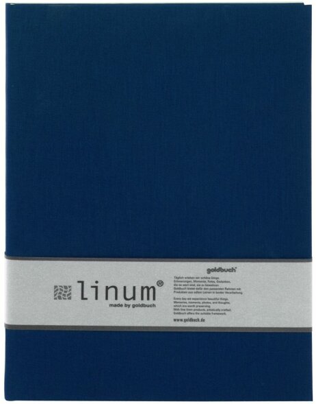 Quaderno Linum foderato A4 blu