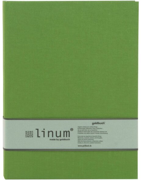 Notebook A4 ruled Linum light green