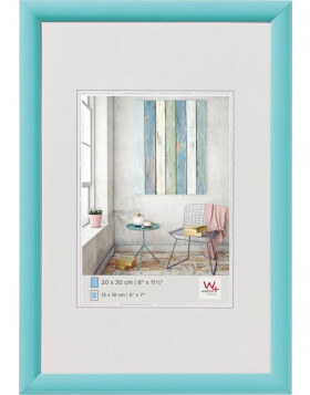 Plastic frame 30x40 cm turquoise Trendstyle
