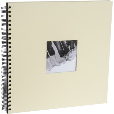 HNFD Album spirale Khari 33x33 cm 50 pages blanches ou noires