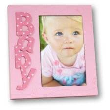 Cadre photo bébé Marzia rose et bleu 7x10 cm et 10x15 cm