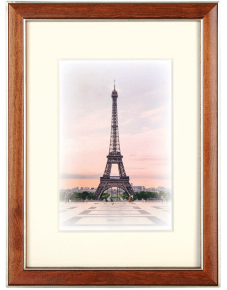 wooden frame Capital Paris 13x18 cm brown