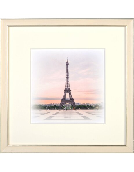 wooden frame Capital Paris 20x20 cm white