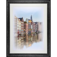 Holzrahmen Capital Amsterdam schwarz 60x80 cm