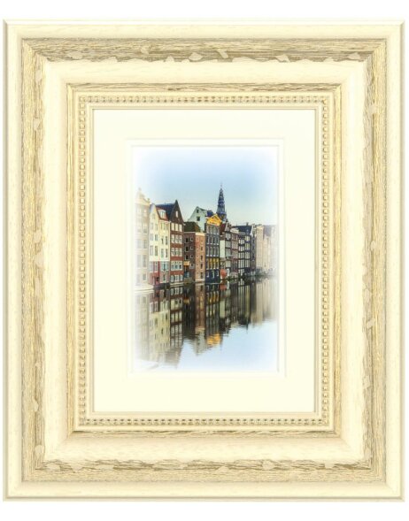 Drewniana ramka Capital Amsterdam biała 15x20 cm