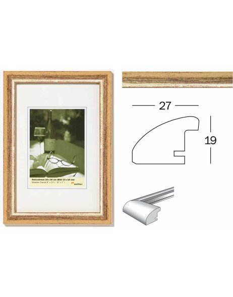 Picture frame Torino gold
