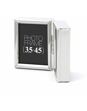 ZEP Doppel-Minirahmen 2 Bilder 3,5x4,5 cm silber glänzend