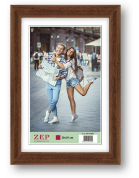 Wooden frame action M19 - 40x50 cm brown