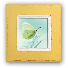 Photo frame Orthez 10x10 cm yellow, blue and turquoise