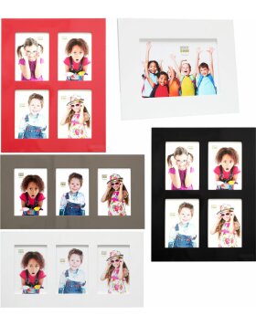 S66WK glossy frame wooden photo gallery and single frame