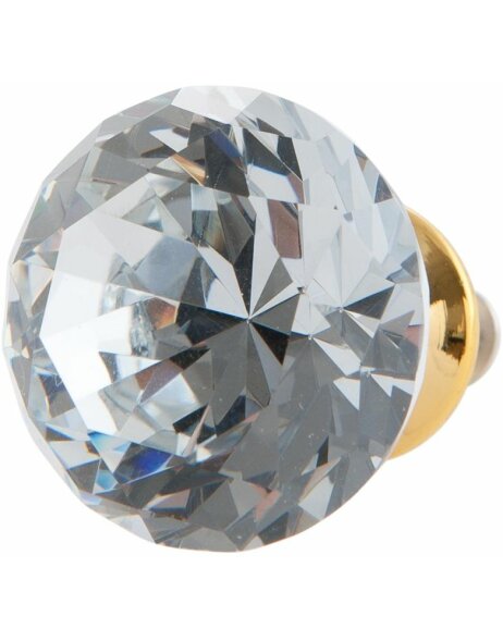 63099 Clayre Eef doorknob &Oslash; 3 cm silver-diamond