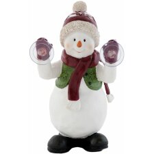 6pr0670 Clayre Eef - Raamdecoratie figuur sneeuwpop