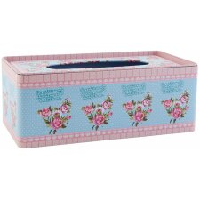 63230 Clayre Eef facial tissue box FLOWERS