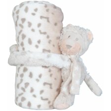 KT060.031 Clayre Eef plaid with plush cow bicoloured