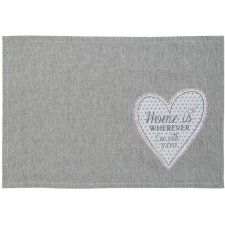 My Lovely Home placemats 6 pieces grey