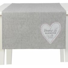 50x140 cm table runner grey - My Lovely Home