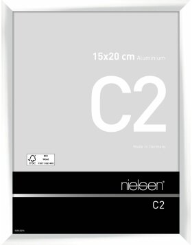 Cornice Nielsen in alluminio C2 15x20 cm bianco lucido