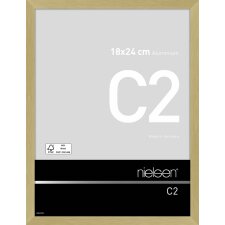 Cornice Nielsen in alluminio C2 18x24 cm, oro testurizzato opaco