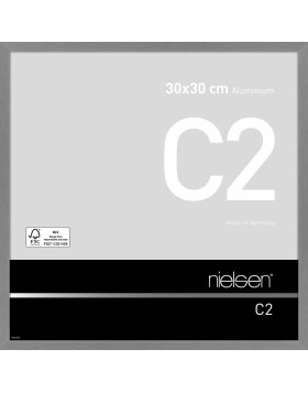 Nielsen Alurahmen C2 30x30 cm struktur grau matt
