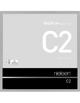 Cadre alu Nielsen C2 30x30 cm structure argent mat