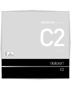 Cadre alu Nielsen C2 40x40 cm blanc brillant