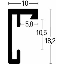 Cadre alu Nielsen C2 40x60 cm structure or mat