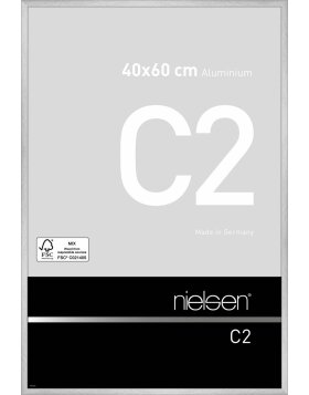Cadre alu Nielsen C2 40x60 cm reflex argenté