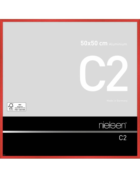 Nielsen Marco de aluminio C2 50x50 cm tornado rojo