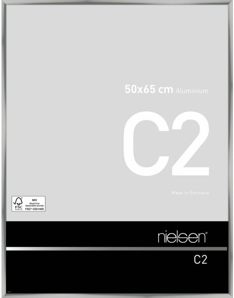 Nielse alu frame C2 silver 50x65 cm