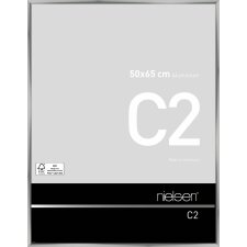 Cadre alu Nielsen C2 50x65 cm argenté