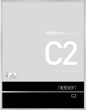 Marco de aluminio Nielsen C2 50x65 cm reflex plata