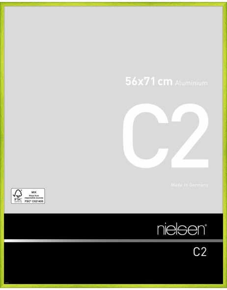 Telaio Nielsen in alluminio C2 56x71 cm verde cyber