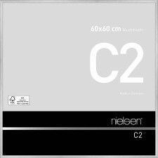 Nielsen Aluminium lijst c2 60x60 cm reflexzilver