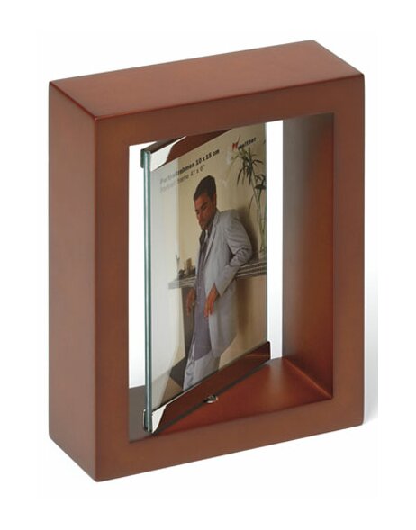 revolving photo frame for 2 pictures 4x6
