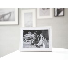 Cadre photo en bois Korona 10x15 cm gris ciment