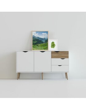 Cadre en bois Apollon 40x50 cm blanc
