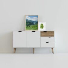 Cadre en bois Apollon 40x50 cm blanc
