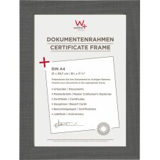 A4 certificate frame gray Home